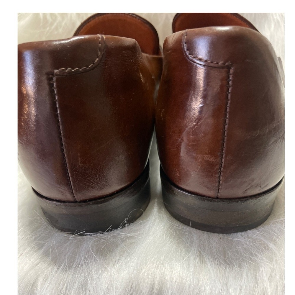 Wolf & Shepherd Mens Brown Leather Penny Loafers Goodyear Welted Portugal 11 - Picture 4 of 8